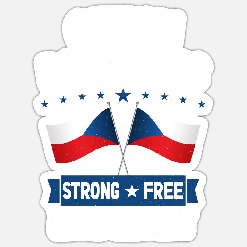 République tchèque Sticker taille S (10 x 10 cm)