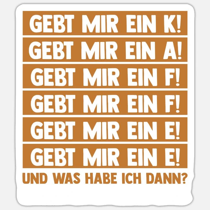 Kaffeetrinker Kaffeeliebhaber Kaffee - Sticker Größe S (10 x 10 cm) - Mattweiß