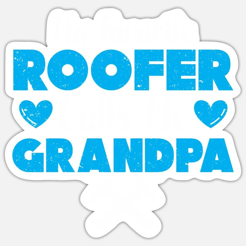 Dachdecker Geschenk Arbeit Handwerker Dachdecker Sticker Größe S (10 x 10 cm)