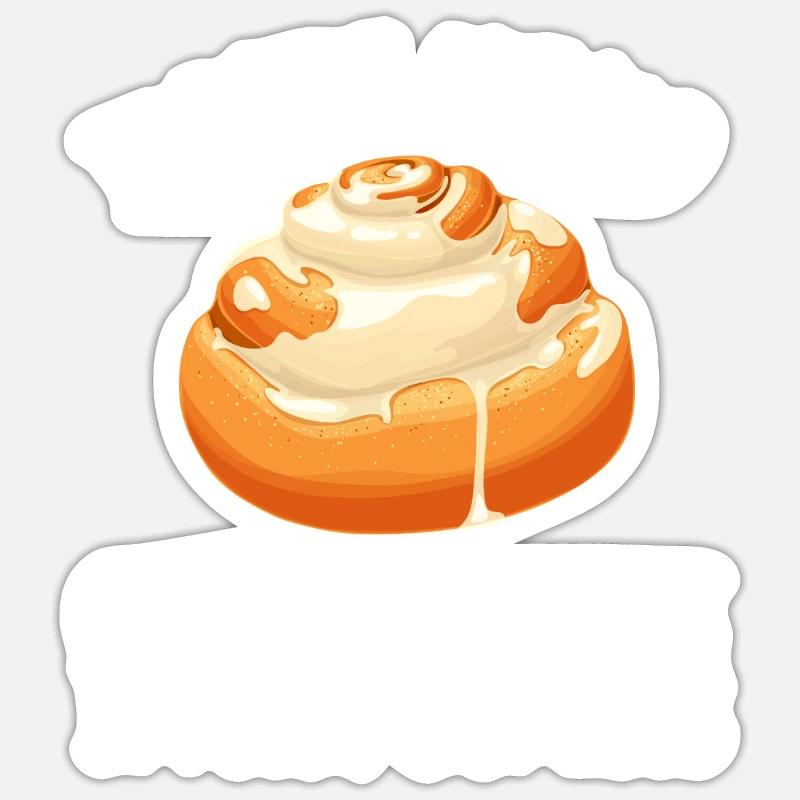 Cinnamon Roll And Cinnamon Buns Sticker Größe S (10 x 10 cm)