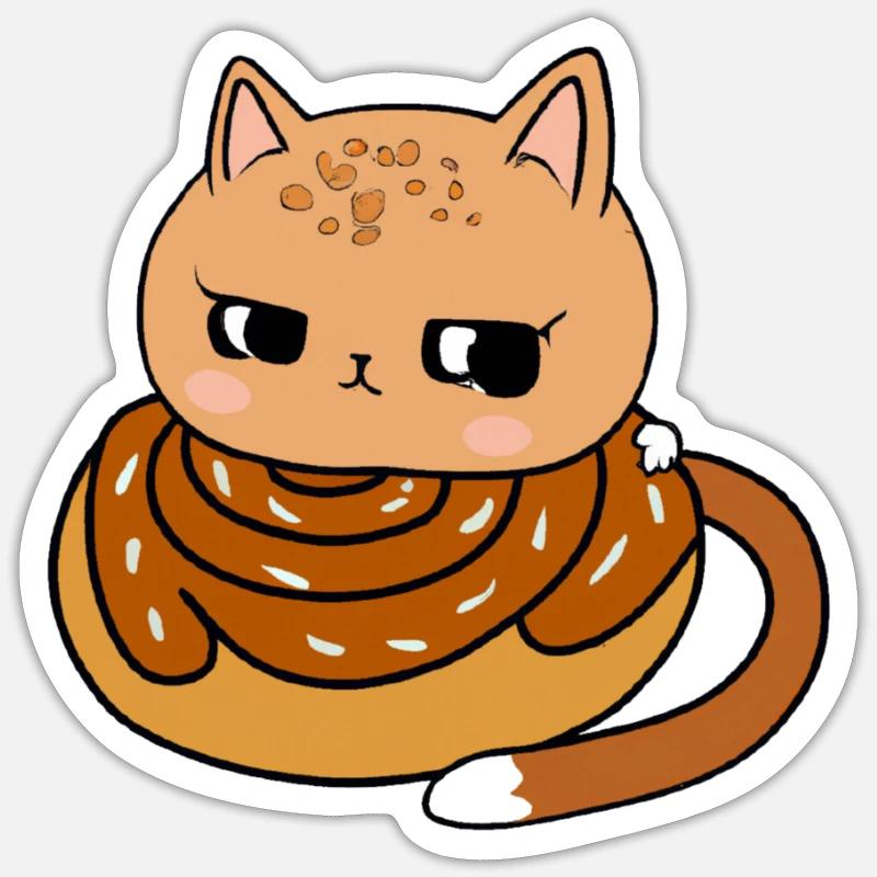 Cinnamon Roll And Cinnamon Buns Sticker Größe S (10 x 10 cm)