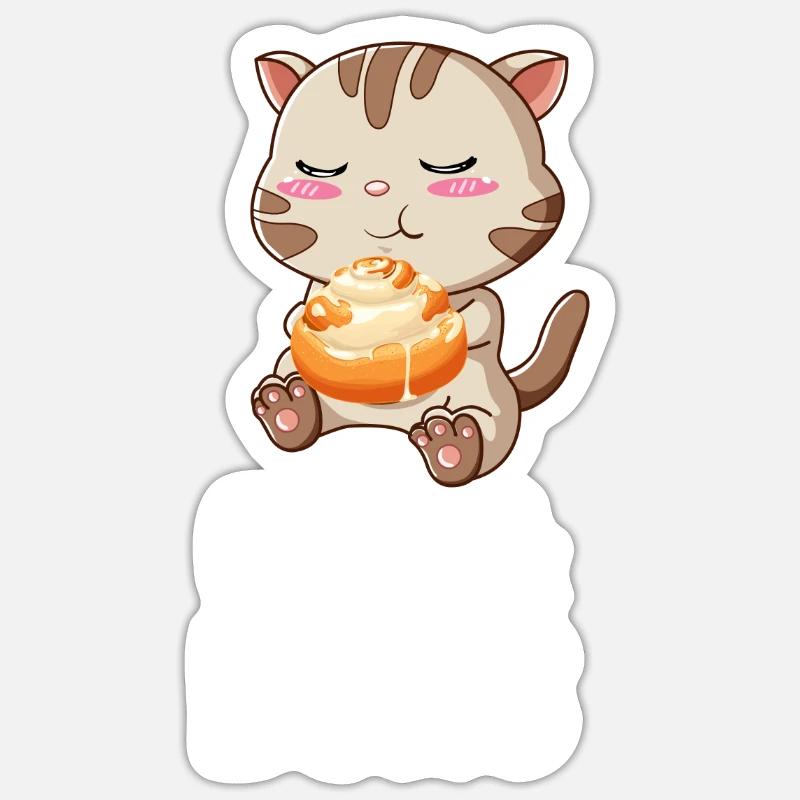 Cinnamon Roll And Cinnamon Buns Sticker Größe S (10 x 10 cm)
