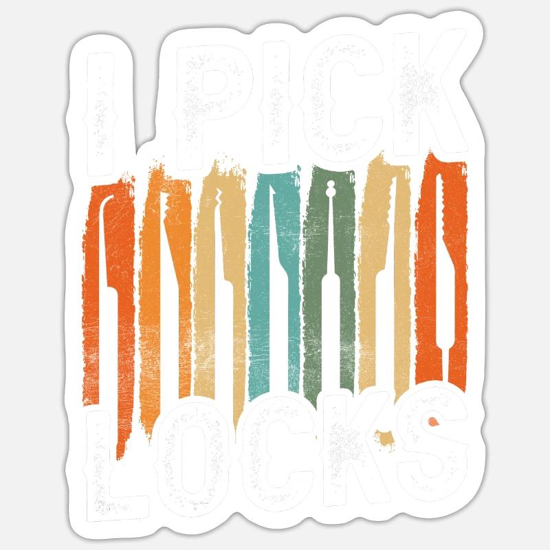 I Pick Locks Cracker Lock Lock Picking Sticker size S (10 x 10 cm)