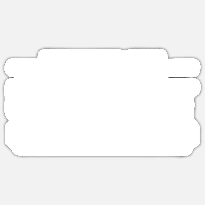 Rentner Rente Lustig - Sticker Größe S (10 x 10 cm) - Mattweiß