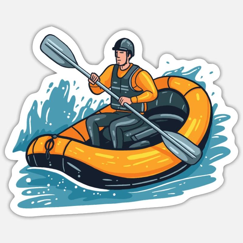 Rafting Sticker Größe S (10 x 10 cm)