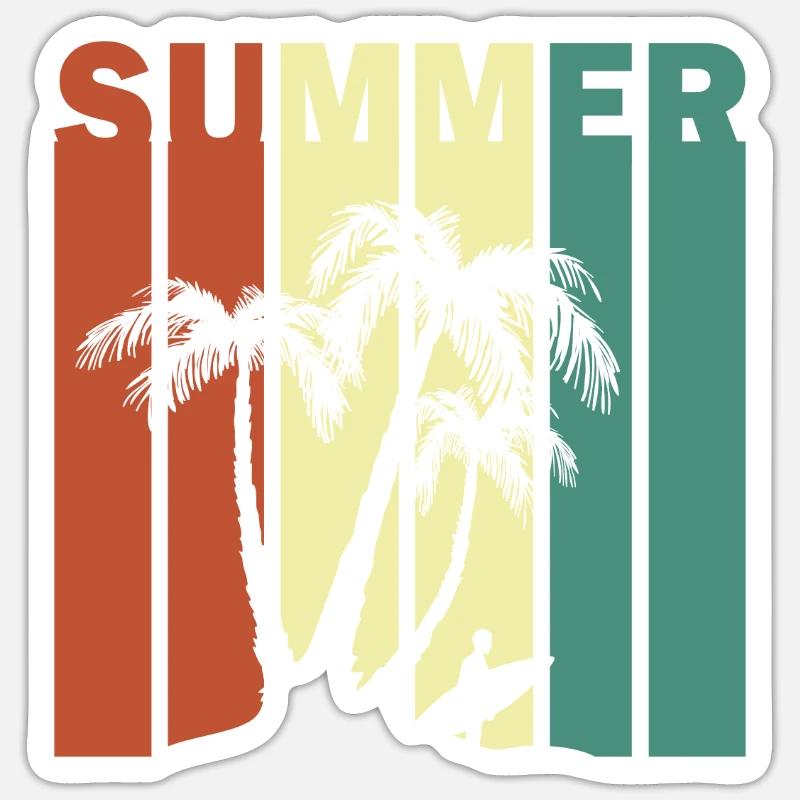 Summer Feeling - Sticker size S (10 x 10 cm) - white matte