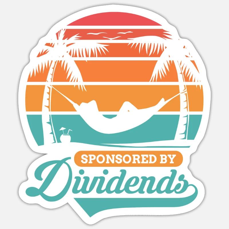 Commandité par l’actionnaire de Dividends Sticker taille S (10 x 10 cm)