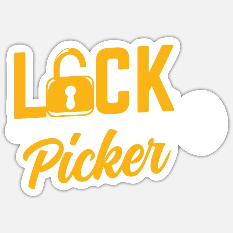 Lock Cracker Lock Picker Lock Lock Picking Sticker taille S (10 x 10 cm)