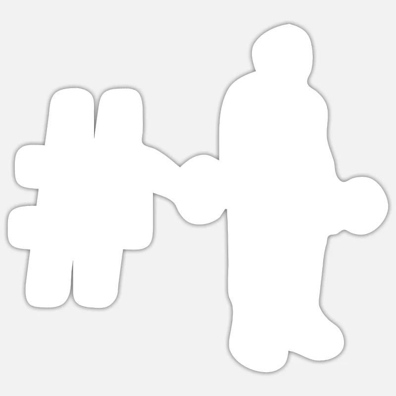 Hashtag - Pertinence - - Sticker taille S (10 x 10 cm) - blanc mat