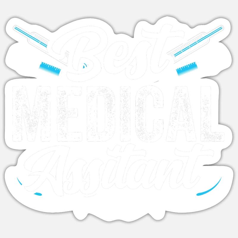 Bester Medizinischer Assistent Assistenz Beruf Sticker Größe S (10 x 10 cm)