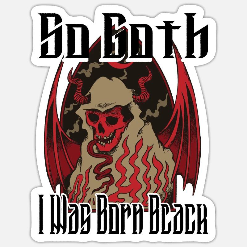 Satan Beelzebub Devil Gothic Pentagram Mystical Sticker size S (10 x 10 cm)