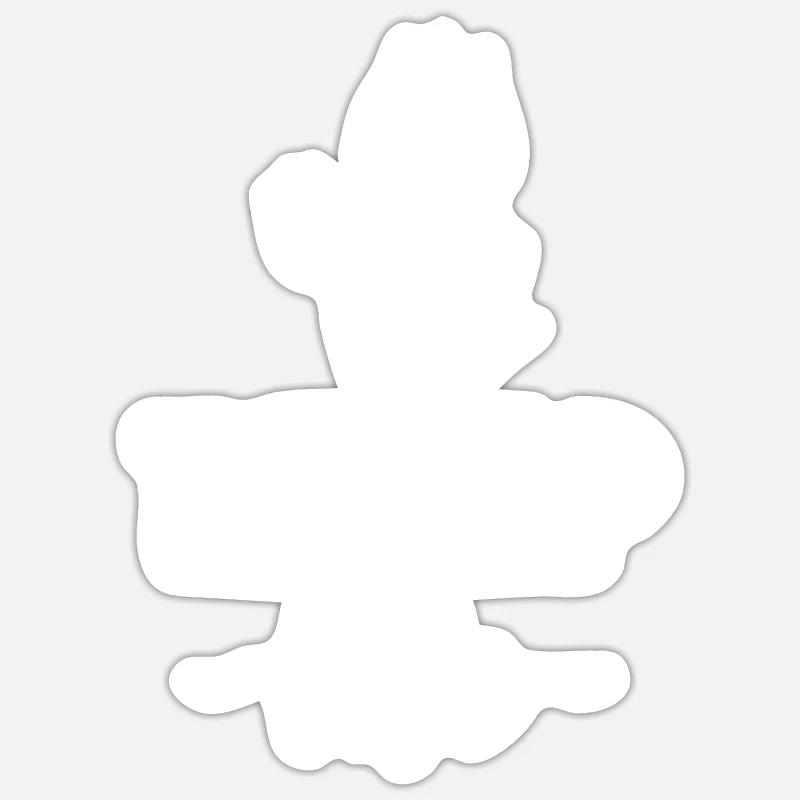 Tulipes Tulipes - Sticker taille S (10 x 10 cm) - blanc mat