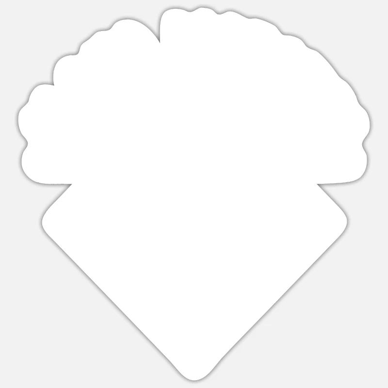 Cloud Watcher - Sticker size S (10 x 10 cm) - white matte