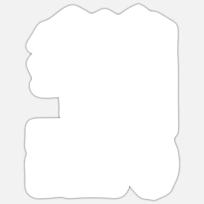 Grimper dans mon ADN - Sticker taille S (10 x 10 cm) - blanc mat