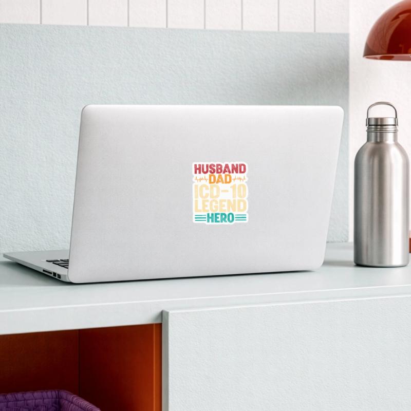 Coding Specialist Medical Encoder Father Sticker size S (10 x 10 cm)