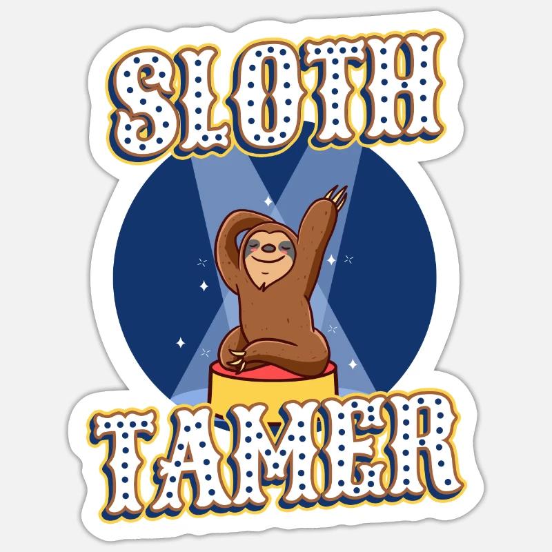 Sloth Tamer - Sticker size S (10 x 10 cm) - white matte