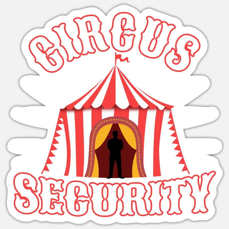Sécurité du cirque Sticker taille S (10 x 10 cm)