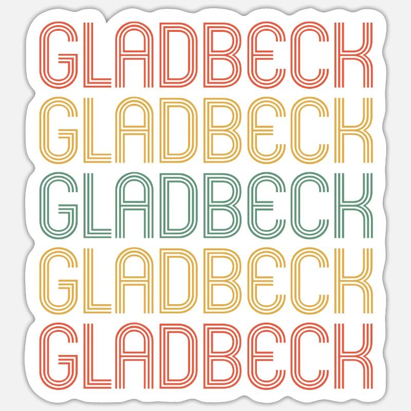 Gladbeckerin Gladbecker Gladbeck - Sticker size S (10 x 10 cm) - white matte
