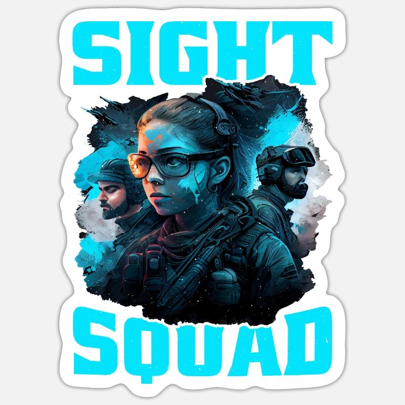 Sight Squad 5 Sticker size S (10 x 10 cm)