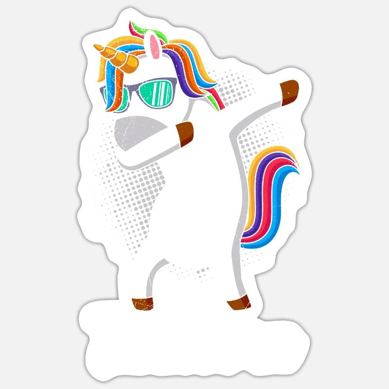 Einhorn cool Muttertag Tanten Einhörner Sticker Größe S (10 x 10 cm)