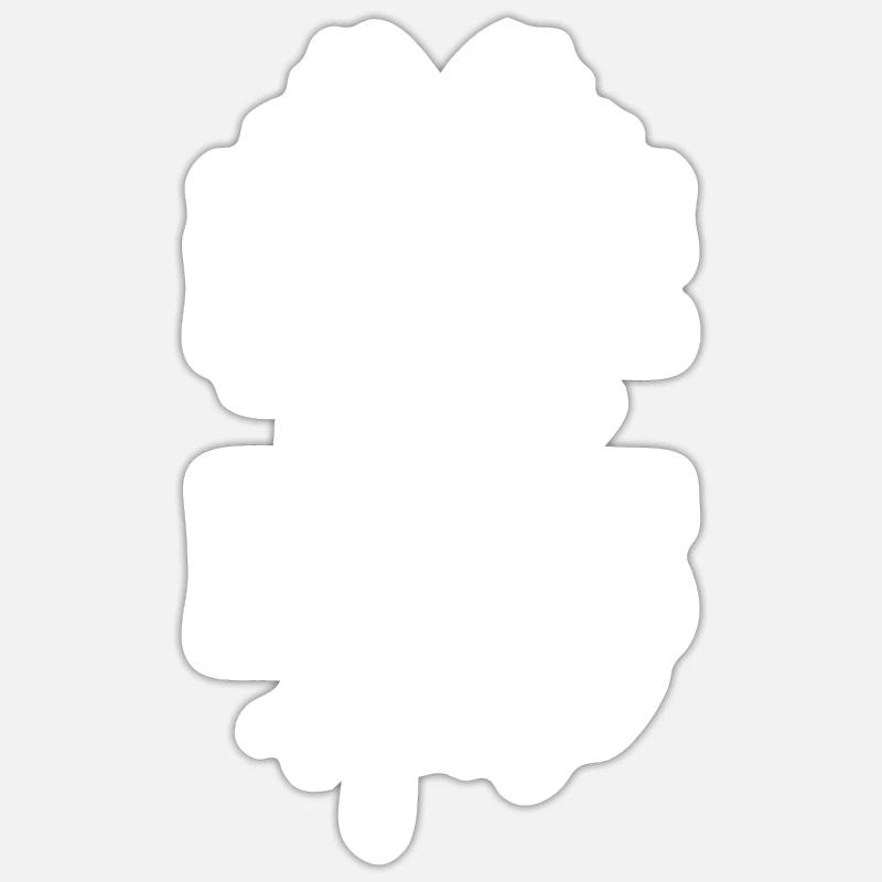 Tulipes Tulipes - Sticker taille S (10 x 10 cm) - blanc mat