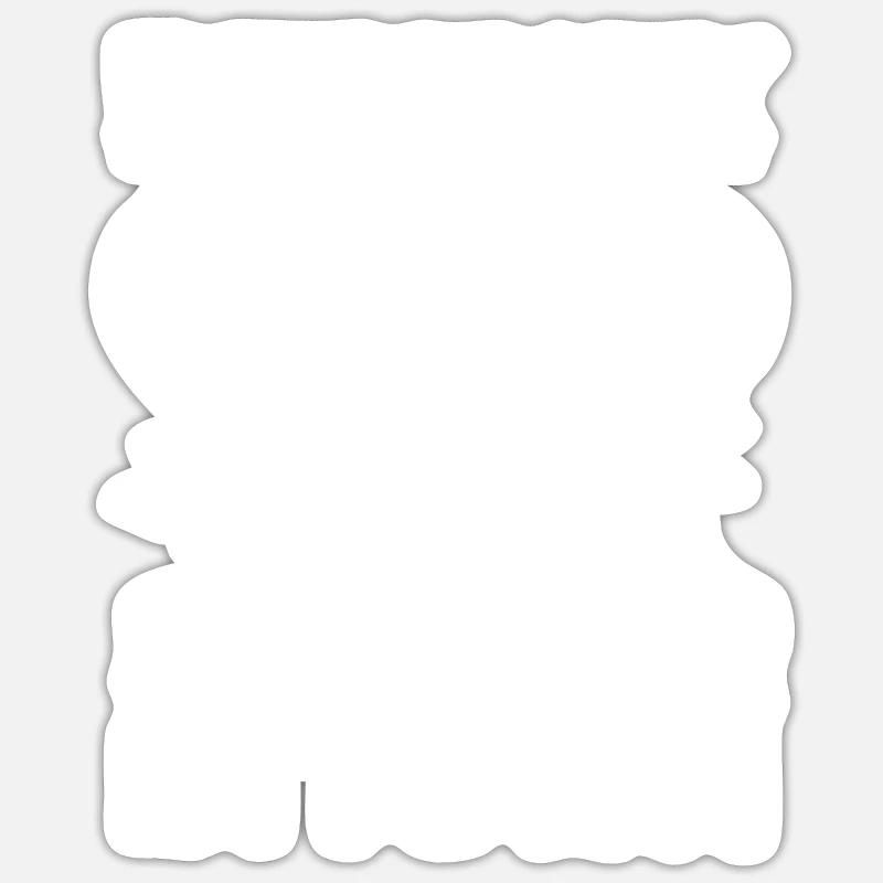 Squash - Sticker size S (10 x 10 cm) - white matte