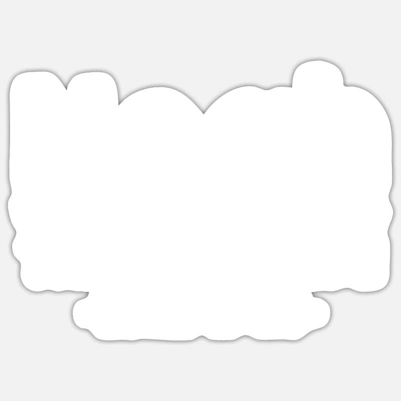 Noah war ein Verschwörungstheoretiker und es regnete - Sticker Größe S (10 x 10 cm) - Mattweiß