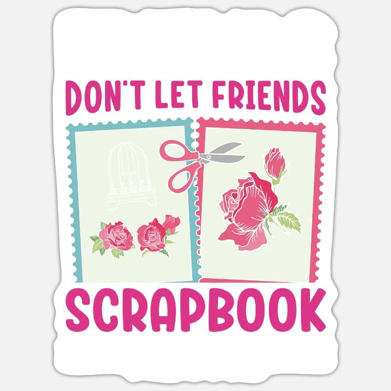 Scrapbooking Scrapbooker - Sticker Größe S (10 x 10 cm) - Mattweiß