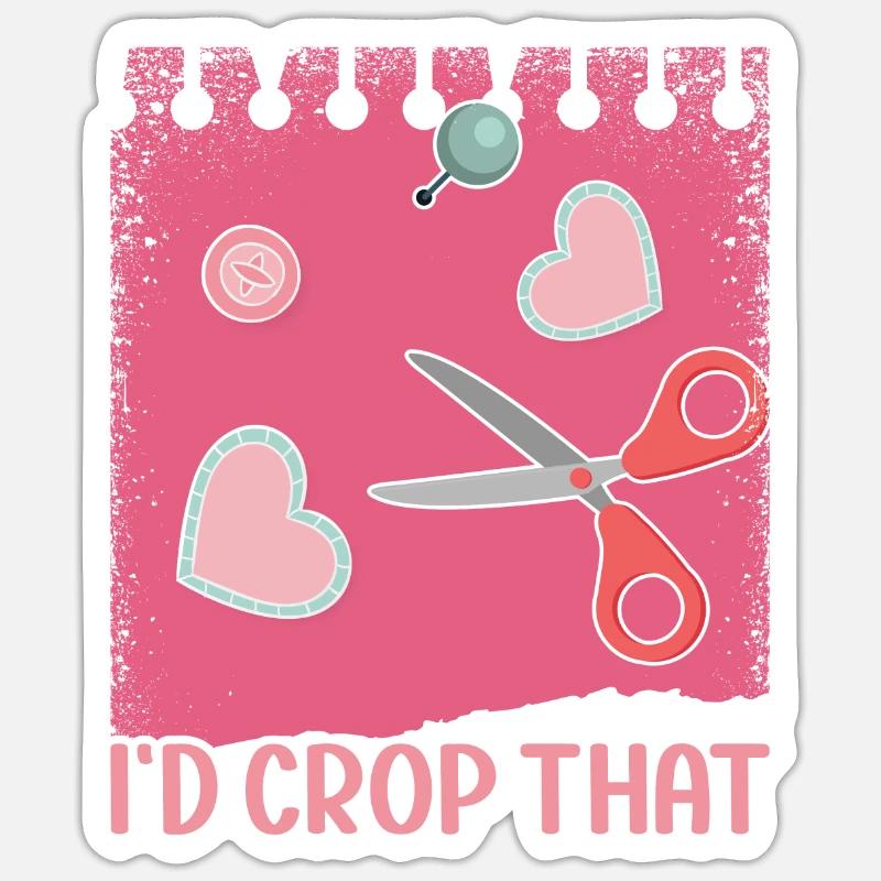 Scrapbooking Scrapbooker - Sticker Größe S (10 x 10 cm) - Mattweiß