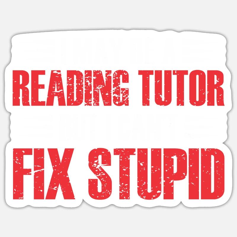 Tutor Geschenk Tutor - Sticker Größe S (10 x 10 cm) - Mattweiß