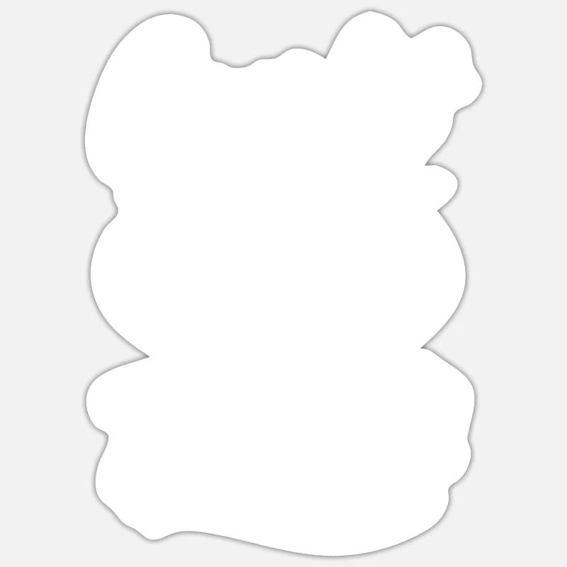 Squash - Sticker size S (10 x 10 cm) - white matte