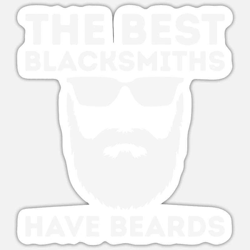 Blacksmith Funny Forge Hammer Workwear Blacksmith Sticker size S (10 x 10 cm)