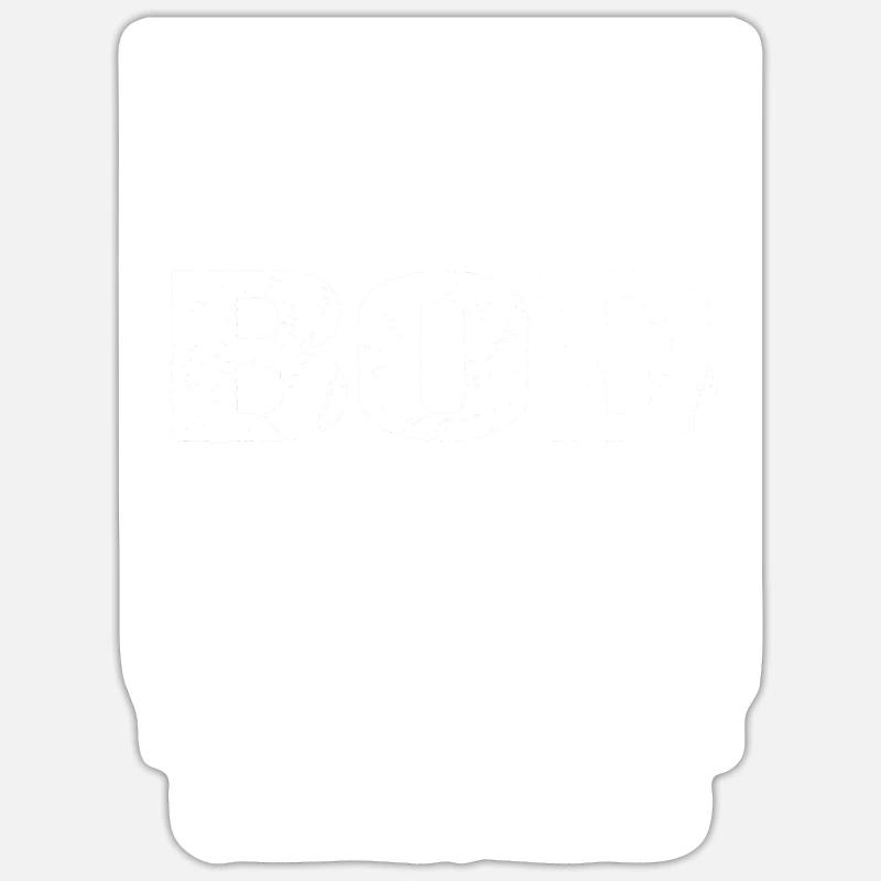 Drôle de nom Bob - Sticker taille S (10 x 10 cm) - blanc mat