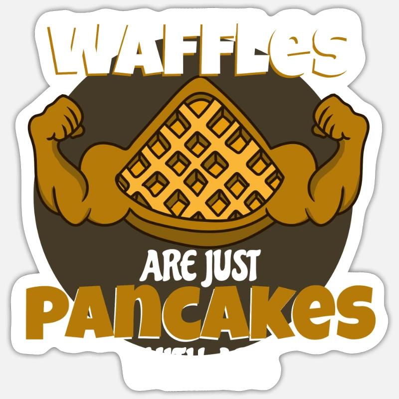 Waffle Sticker size S (10 x 10 cm)