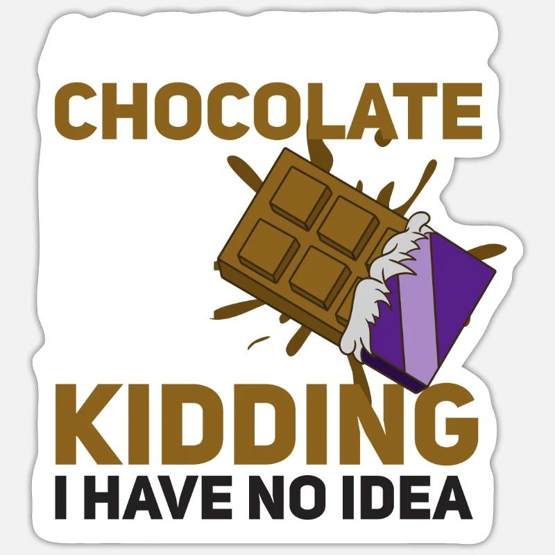 Chocolate Sticker size S (10 x 10 cm)