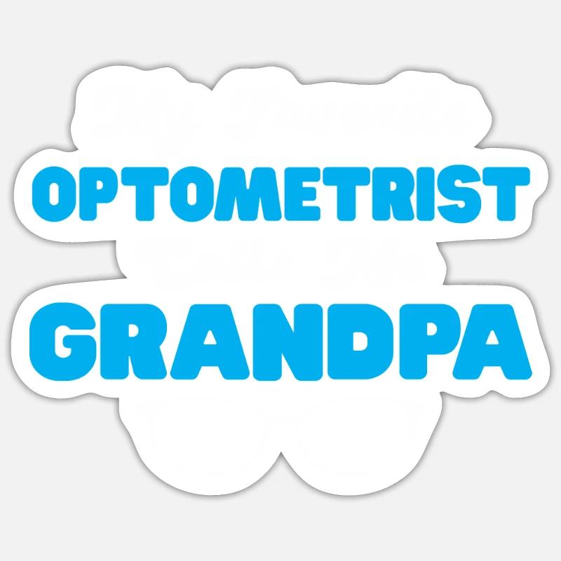 Opticien Gift Optometry - Sticker taille S (10 x 10 cm) - blanc mat