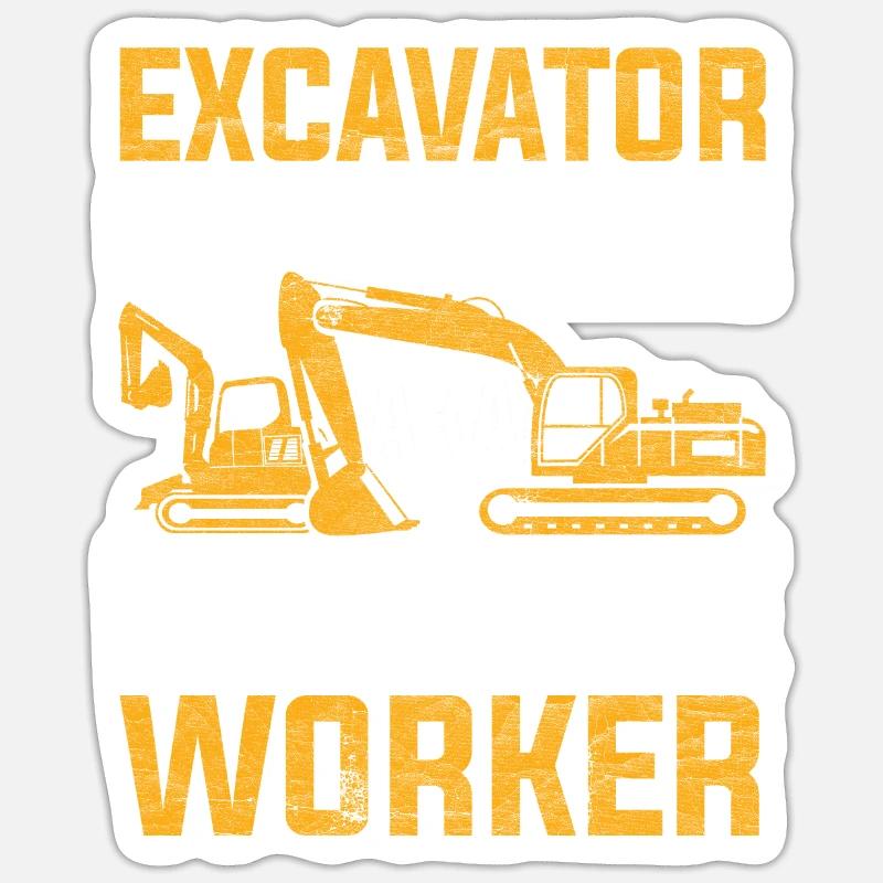 Baggerfahrer Aka Miracle Worker Sticker Größe S (10 x 10 cm)