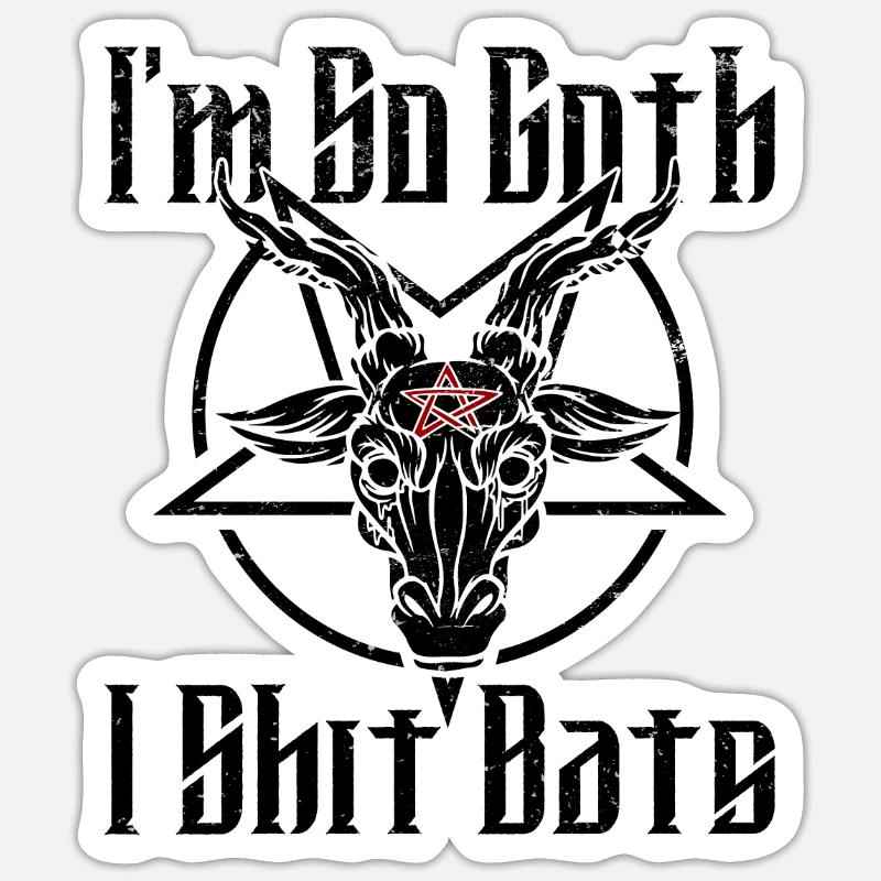 Satan Beelzebub Devil Gothic Pentagram Mystical Sticker size S (10 x 10 cm)
