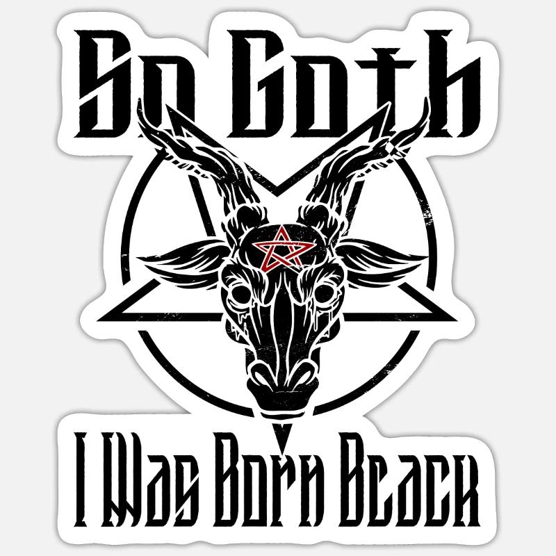 Satan Beelzebub Devil Gothic Pentagram Mystical Sticker size S (10 x 10 cm)