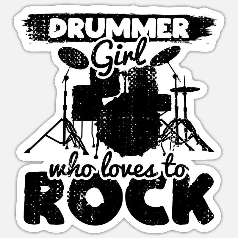 Drummer Sticker size S (10 x 10 cm)