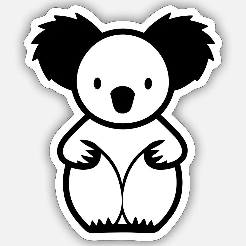 koala - Sticker size S (10 x 10 cm) - white matte
