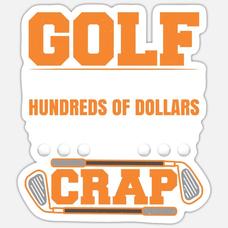 Golf Course Golfing Golfer Sticker size S (10 x 10 cm)