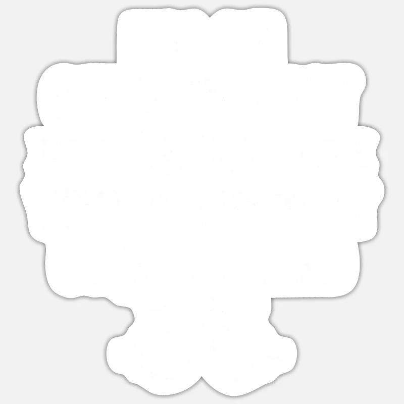 Optiker Geschenk Optometrie Sticker Größe S (10 x 10 cm)