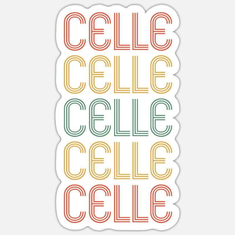 Cellerin Celler Celle - Sticker taille S (10 x 10 cm) - blanc mat