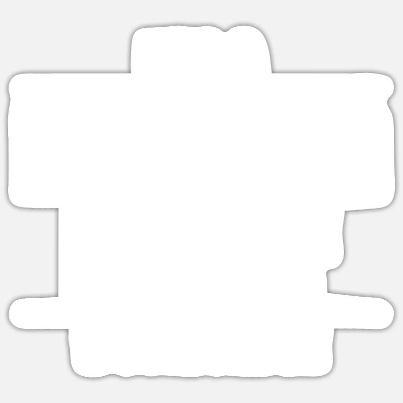 Black humor sarcasm - Sticker size S (10 x 10 cm) - white matte