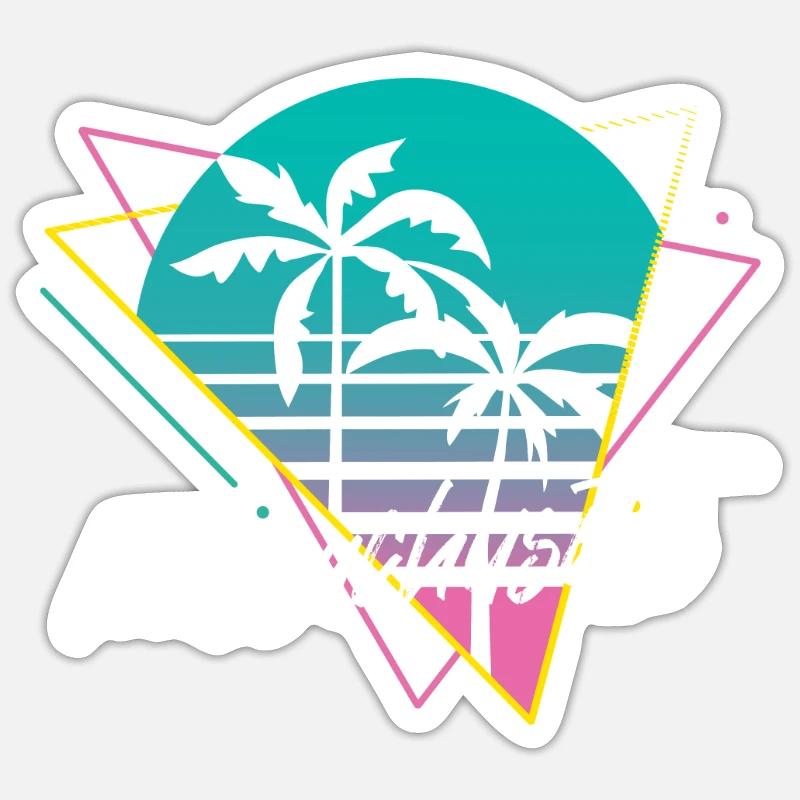 Massachusetts - Sticker taille S (10 x 10 cm) - blanc mat