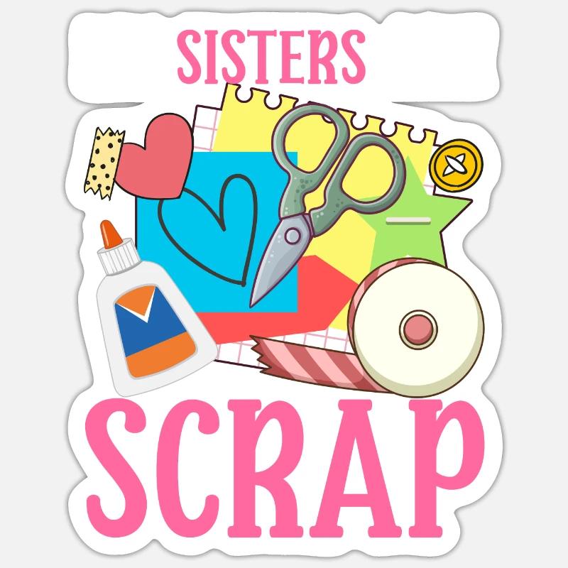 Scrapbooking Scrapbooker - Sticker size S (10 x 10 cm) - white matte