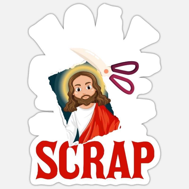 Scrapbooking Scrapbooker - Sticker size S (10 x 10 cm) - white matte