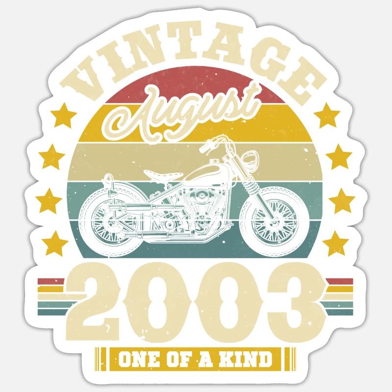 Birthday Gift August 2003 - Sticker size S (10 x 10 cm) - white matte