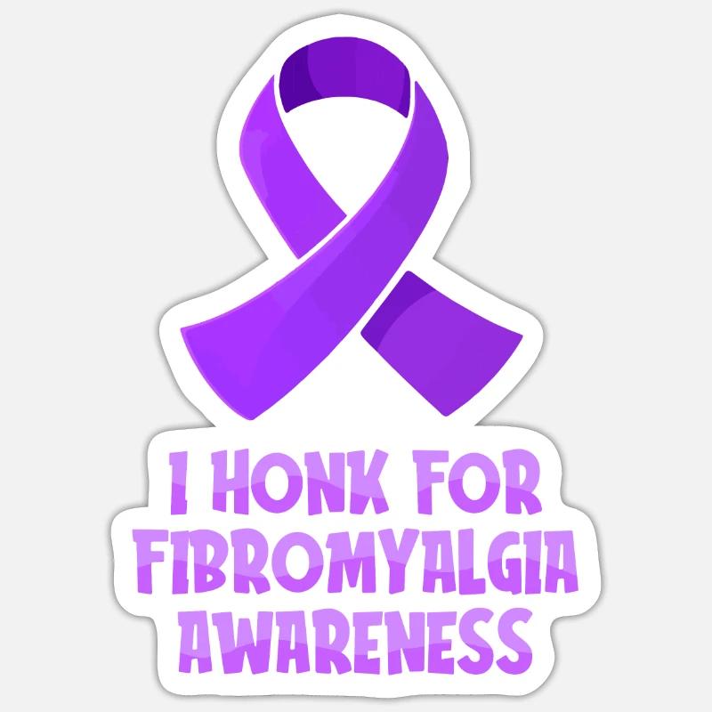 Fibromyalgie Rheuma Cool - Sticker Größe S (10 x 10 cm) - Mattweiß